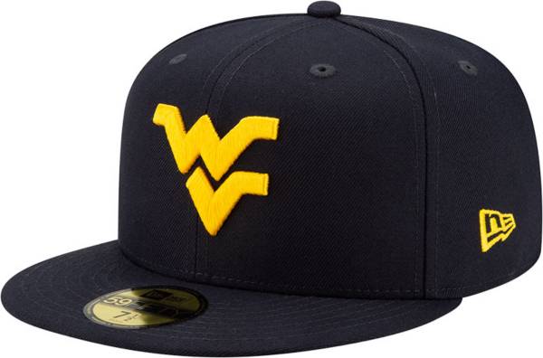 New Era Men's West Virginia Mountaineers Blue 59Fifty Fitted Hat