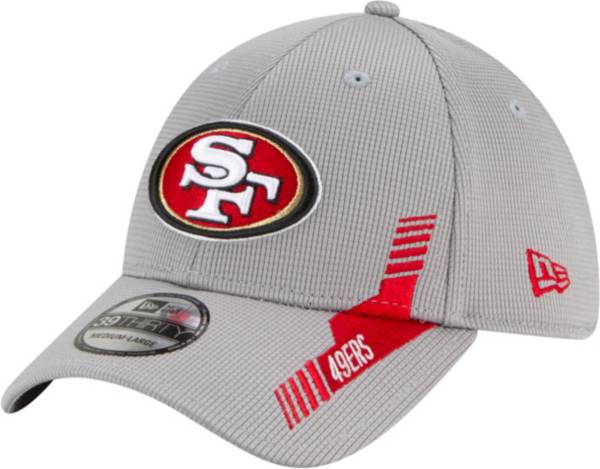 New Era Men's San Francisco 49ers Sideline 2021 Home 39Thirty Grey Stretch Fit Hat