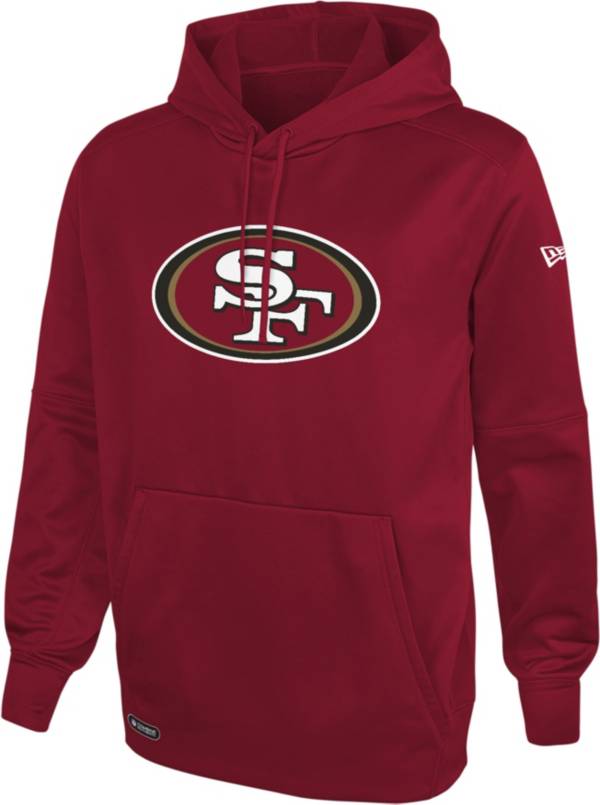 New Era Men's San Francisco 49ers Red Combine Pullover Logo Hoodie