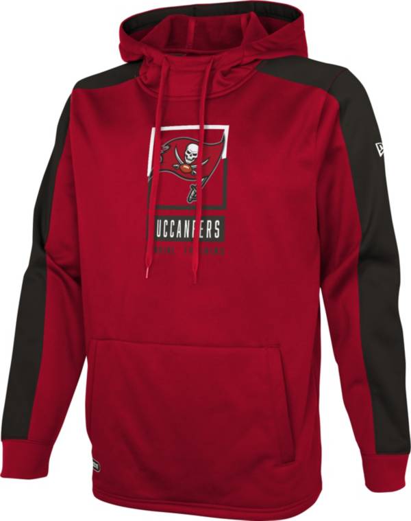 New Era Men's Tampa Bay Buccaneers Red Combine Rise Pullover Hoodie