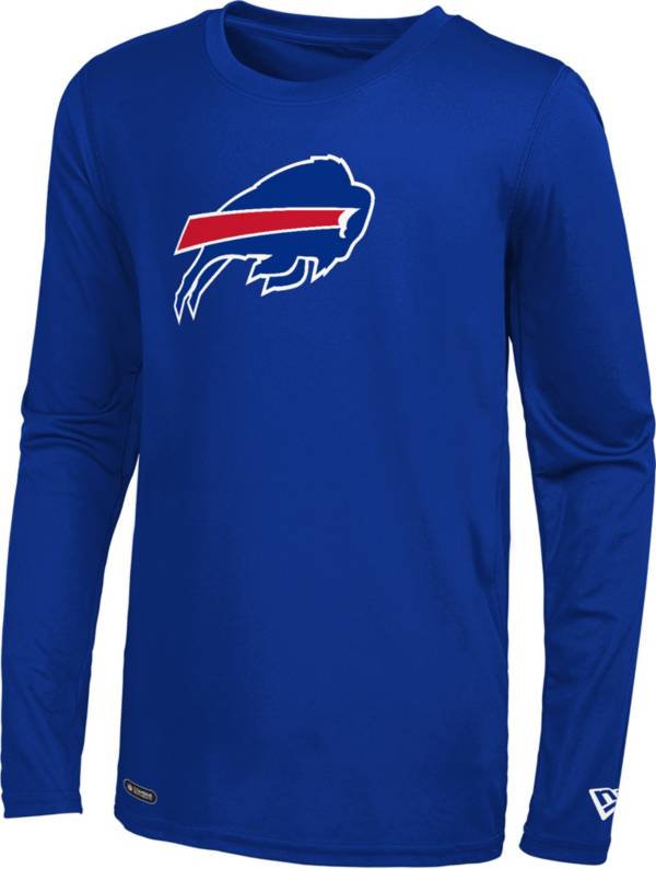 New Era Men's Buffalo Bills Combine Authentic Logo Royal Cotton Long Sleeve T-Shirt