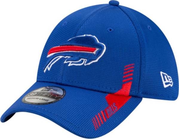 New Era Men's Buffalo Bills Blue Sideline 2021 Home 39Thirty Stretch Fit Hat