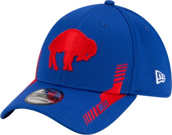 New Era Men's Buffalo Bills Sideline Home Royal 39Thirty Stretch Fit Hat