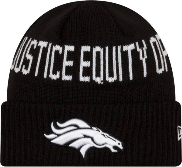 New Era Men's Denver Broncos Social Justice Black Knit product image