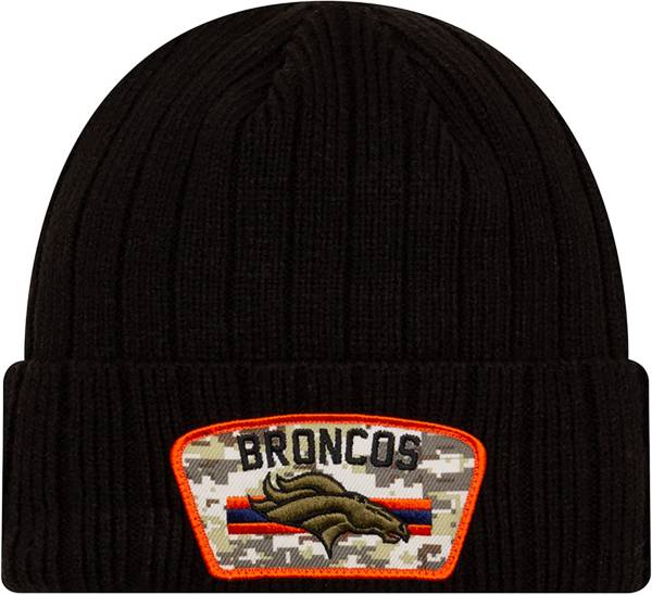 New Era Men's Denver Broncos Salute to Service Black Knit