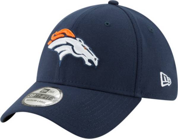 New Era Men's Denver Broncos Navy 39Thirty Classic Fitted Hat