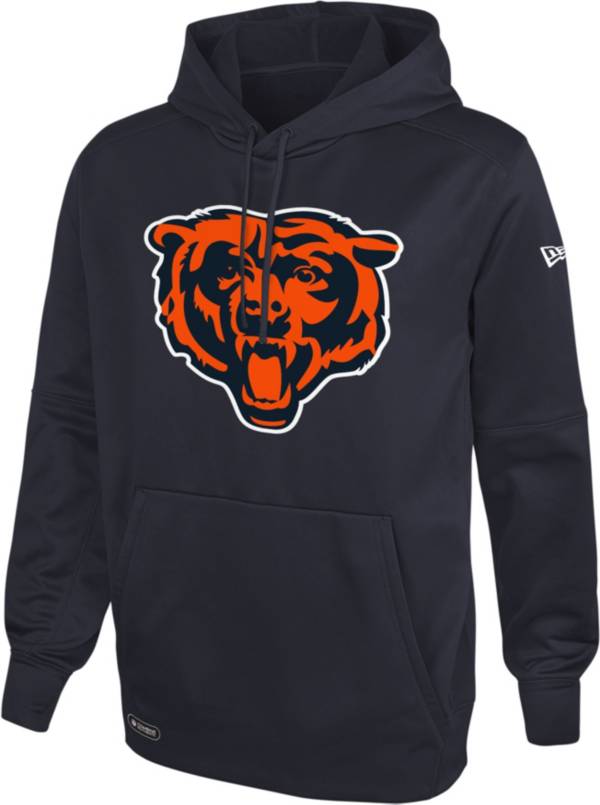 New Era Men's Chicago Bears Navy Combine Pullover Logo Hoodie