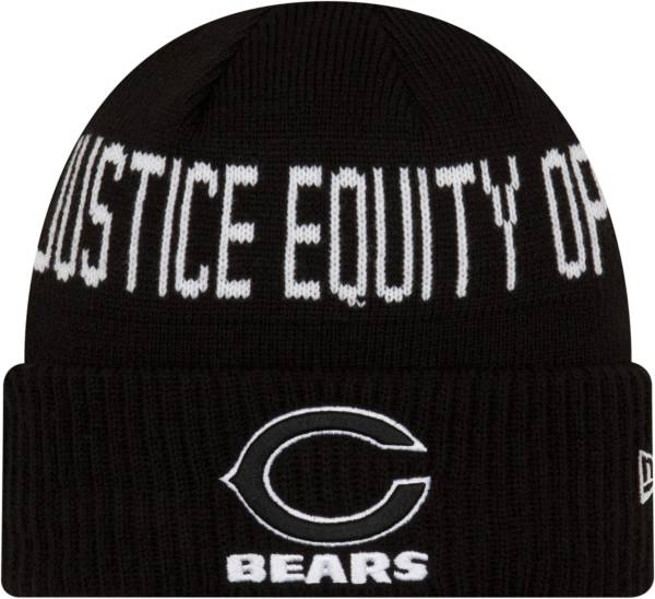 New Era Men's Chicago Bears Social Justice Black Knit