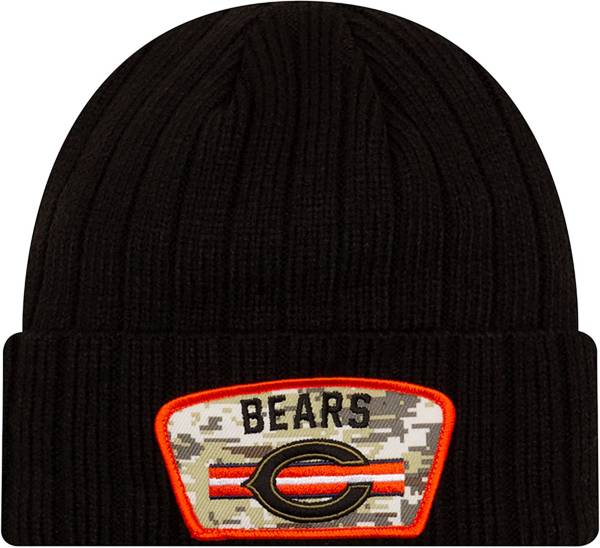 New Era Men's Chicago Bears Salute to Service Black Knit