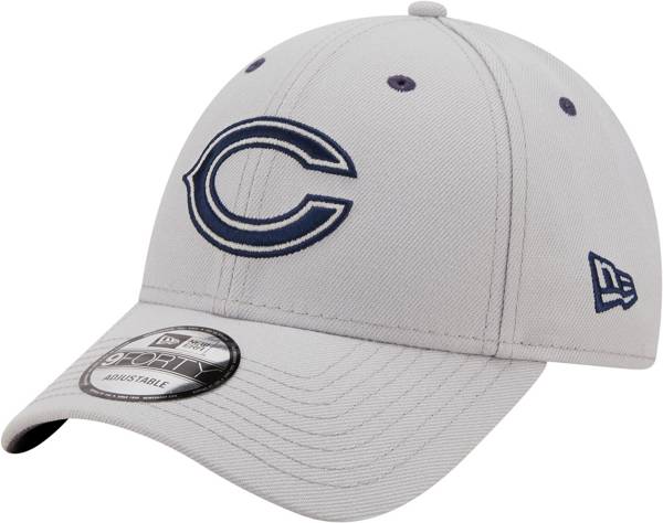 New Era Men's Chicago Bears Outline 9Forty Grey Adjustable Hat