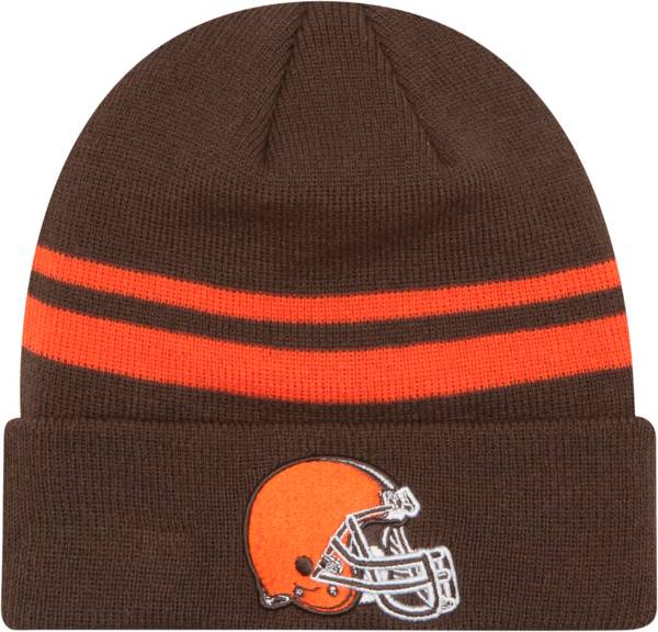 New Era Men's Cleveland Browns Brown Cuffed Knit