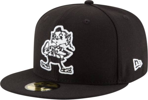 New Era Men's Cleveland Browns Basic Throwback 59Fifty Black Fitted Hat product image