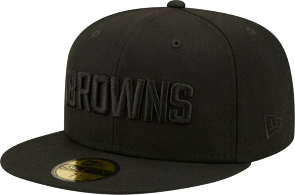 New Era Men's Cleveland Browns Color Pack 59Fifty Black Fitted Hat product image