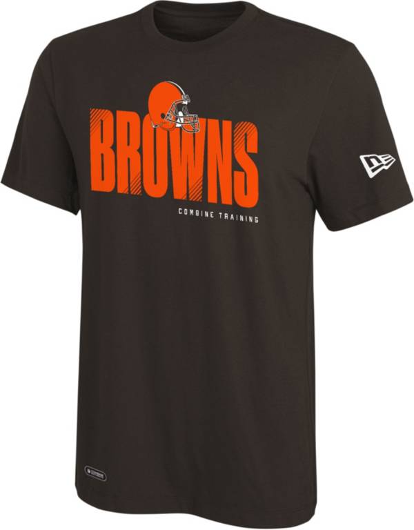 New Era Men's Cleveland Browns Combine Hash Brown T-Shirt