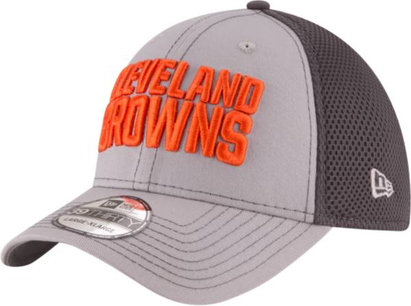 New Era Men's Cleveland Browns Grayed Out Neo 39Thirty Stretch Fit Hat