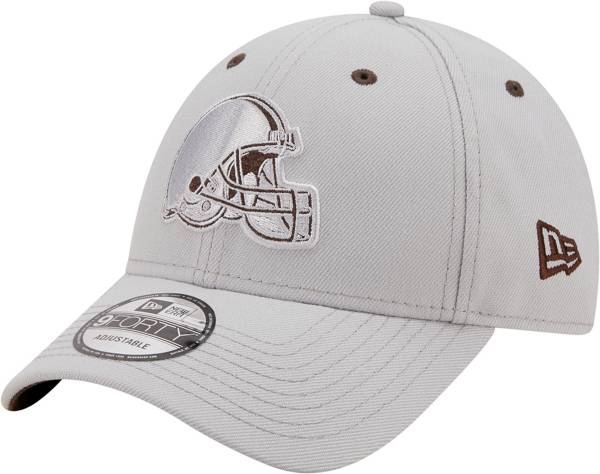 New Era Men's Cleveland Browns Outline 9Forty Grey Adjustable Hat