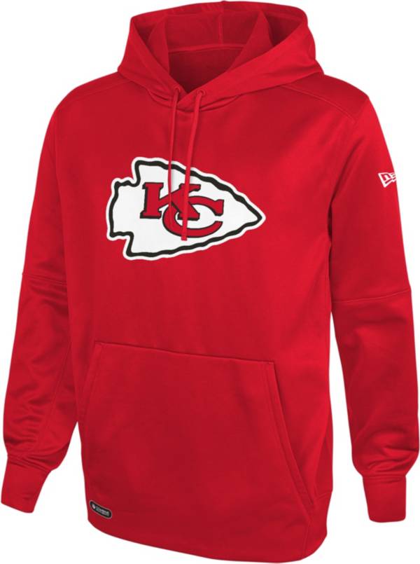 New Era Men's Kansas City Chiefs Red Combine Pullover Logo Hoodie
