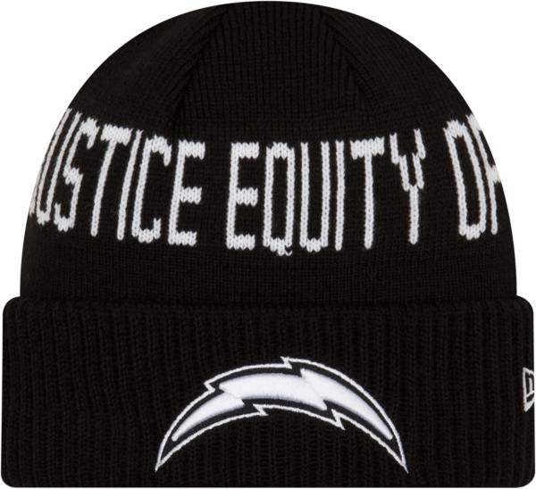 New Era Men's Los Angeles Chargers Social Justice Black Knit