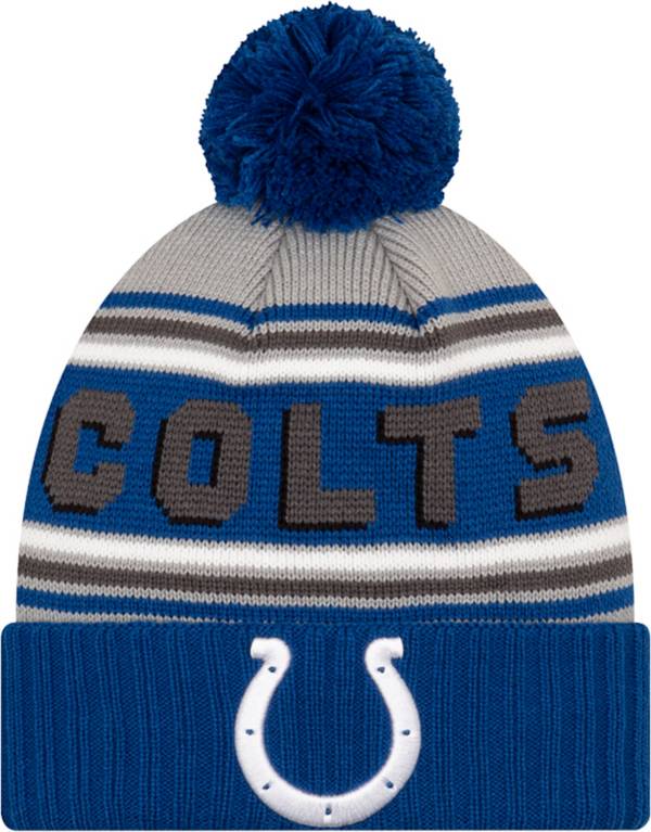 New Era Men's Indianapolis Colts Blue Cuffed Cheer Knit Beanie