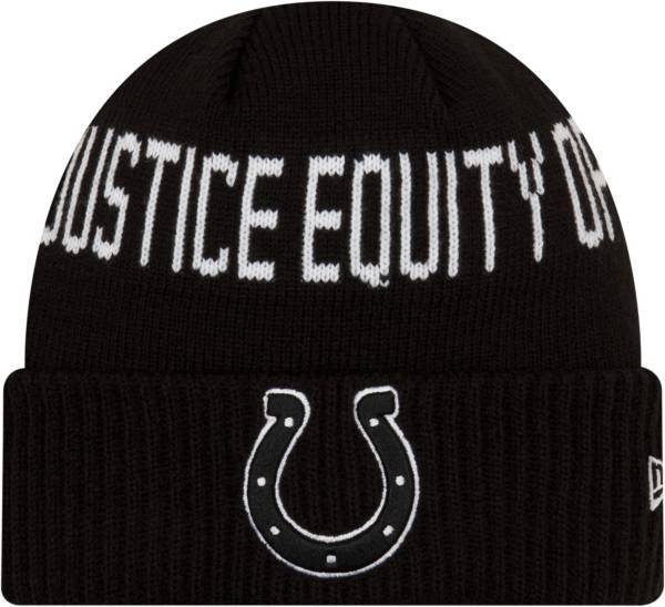 New Era Men's Indianapolis Colts Social Justice Black Knit