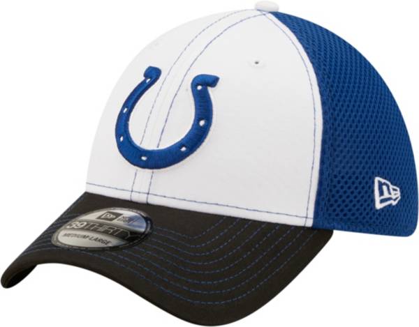 New Era Men's Indianapolis Colts Team Neo 39Thirty White Stretch Fit Hat