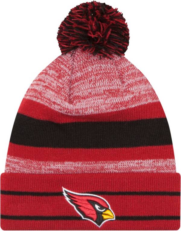 New Era Men's Arizona Cardinals Core Classic Red Pom Knit