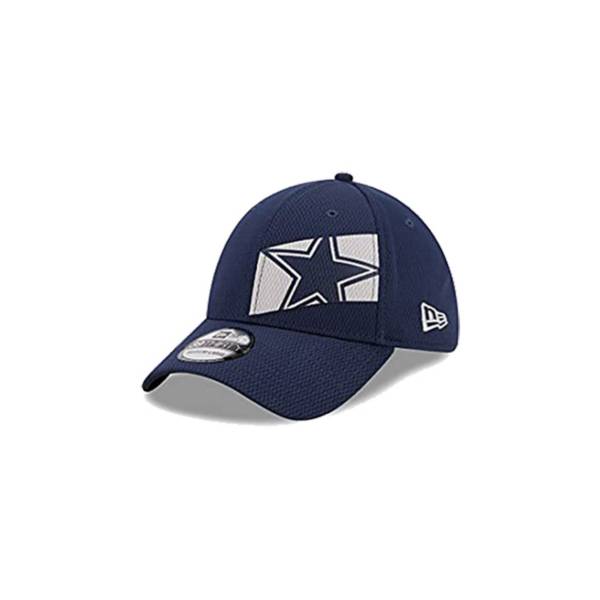 New Era Men's Dallas Cowboys Panel Crop 39Thirty Navy Stretch Fit Hat