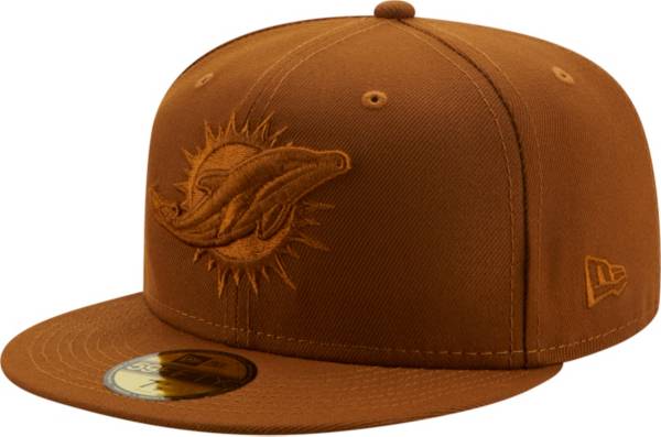 New Era Men's Miami Dolphins Color Pack 59Fifty Peanut Fitted Hat