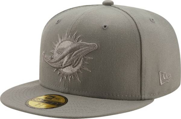 New Era Men's Miami Dolphins Color Pack 59Fifty Grey Fitted Hat product image