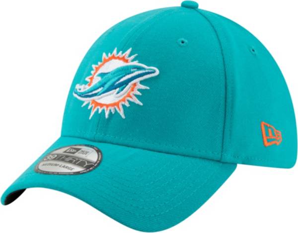 New Era Men's Miami Dolphins Aqua 39Thirty Classic Fitted Hat