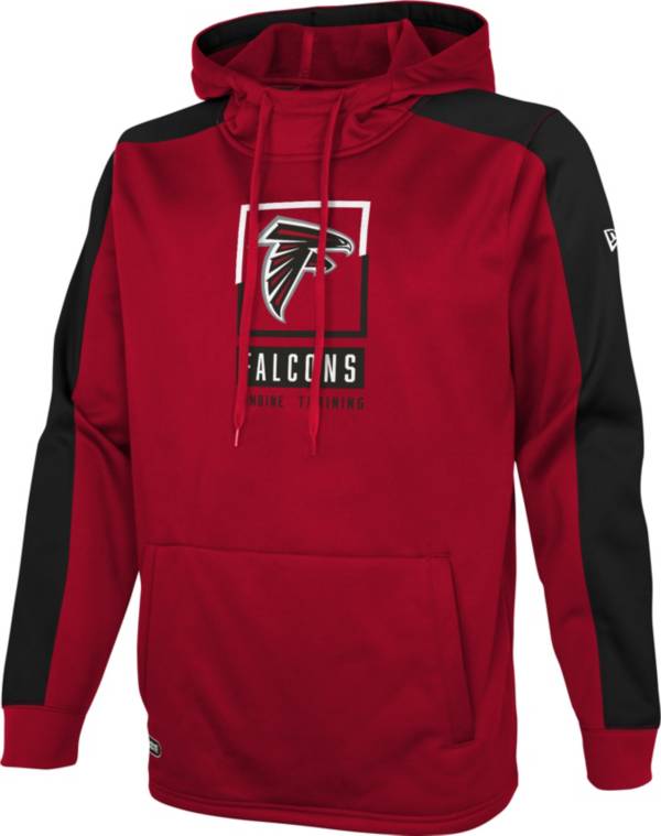 New Era Men's Atlanta Falcons Red Combine Rise Pullover Hoodie