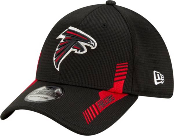 New Era Men's Atlanta Falcons Black Sideline 2021 Home 39Thirty Stretch Fit Hat