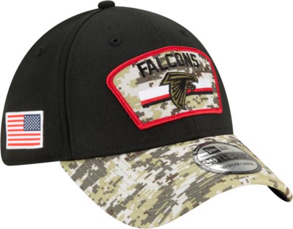 New Era Men's Atlanta Falcons Salute to Service 39Thirty Black Stretch Fit Hat