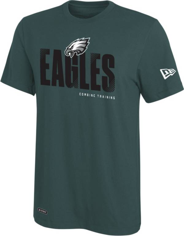 New Era Men's Philadelphia Eagles Combine Hash Green T-Shirt