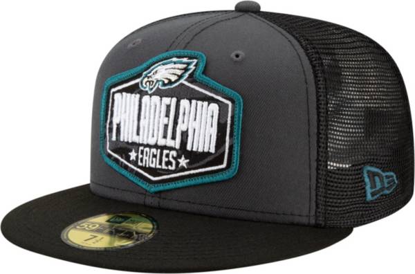 New Era Men's Philadelphia Eagles 2021 NFL Draft 59Fifty Graphite Fitted Hat