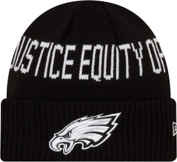 New Era Men's Philadelphia Eagles Social Justice Black Knit