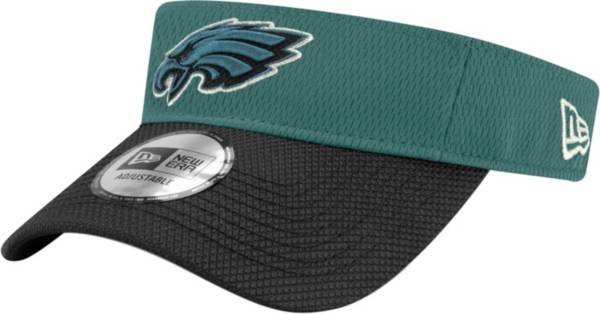 New Era Men's Philadelphia Eagles Sideline 2021 Road Adjustable Green Visor