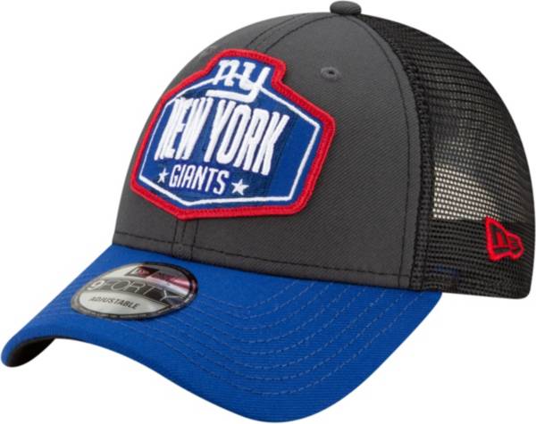 New Era Men's New York Giants 2021 NFL Draft 9Forty Graphite Adjustable Hat