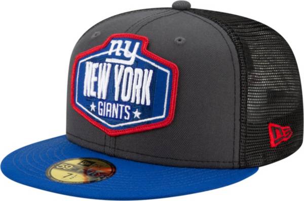 New Era Men's New York Giants 2021 NFL Draft 59Fifty Graphite Fitted Hat