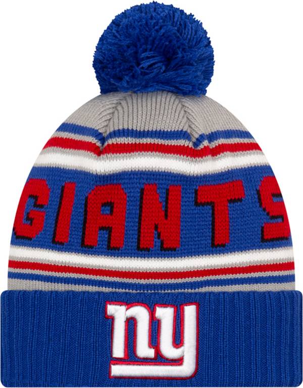 New Era Men's New York Giants Royal Cuffed Cheer Knit Beanie