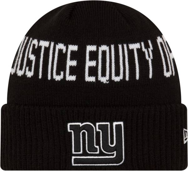 New Era Men's New York Giants Social Justice Black Knit