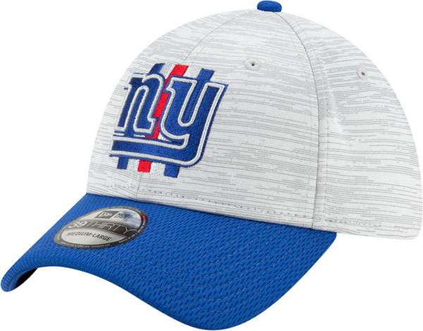 New Era Men's New York Giants Grey Sideline 2021 Training Camp 39Thirty Stretch Fit Hat