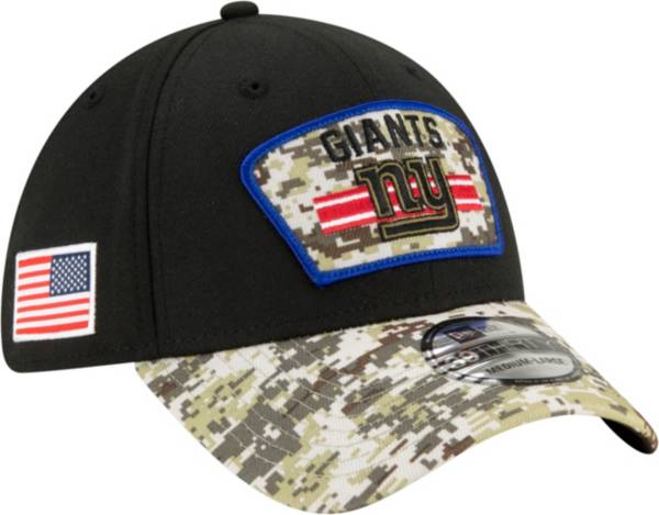 New Era Men's New York Giants Salute to Service 39Thirty Black Stretch Fit Hat