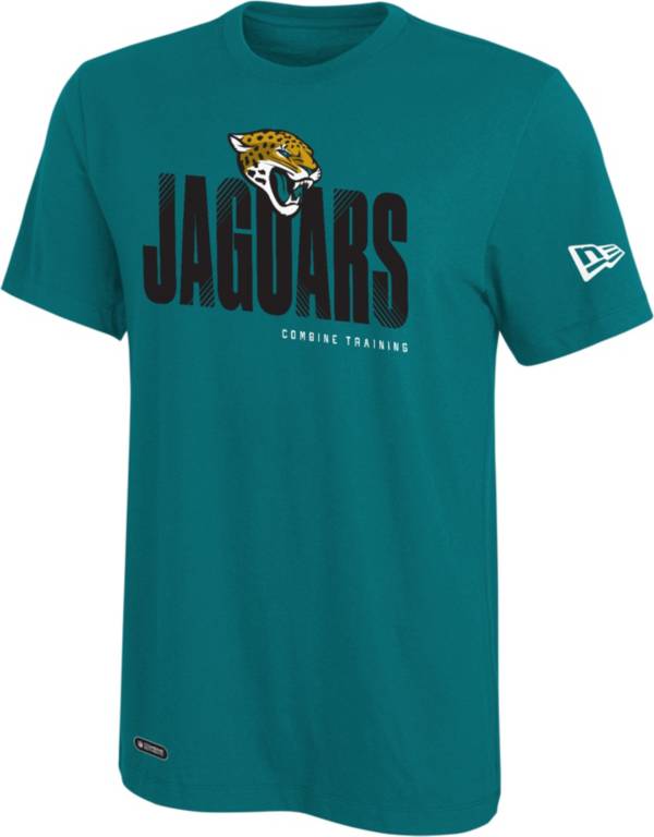 New Era Men's Jacksonville Jaguars Combine Hash Teal T-Shirt