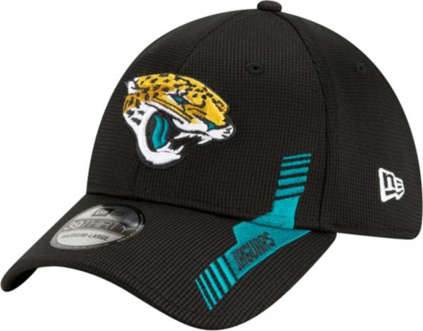 New Era Men's Jacksonville Jaguars Black Sideline 2021 Home 39Thirty Stretch Fit Hat