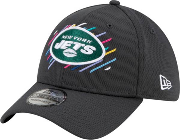 New Era Men's New York Jets Crucial Catch 39Thirty Grey Stretch Fit Hat