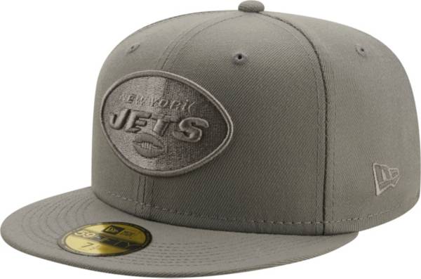 New Era Men's New York Jets Color Pack 59Fifty Grey Fitted Hat