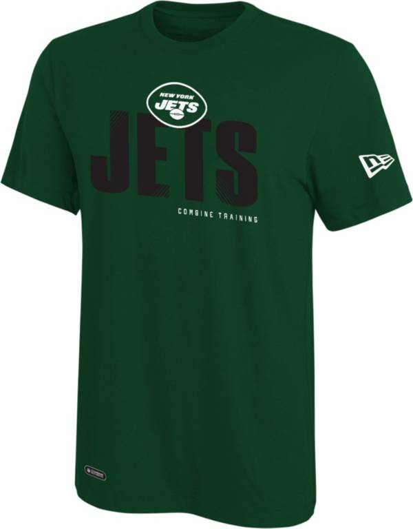 New Era Men's New York Jets Combine Hash Green T-Shirt