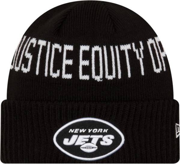 New Era Men's New York Jets Social Justice Black Knit