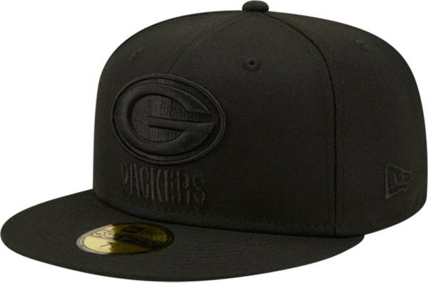 New Era Men's Green Bay Packers Color Pack 59Fifty Black Fitted Hat